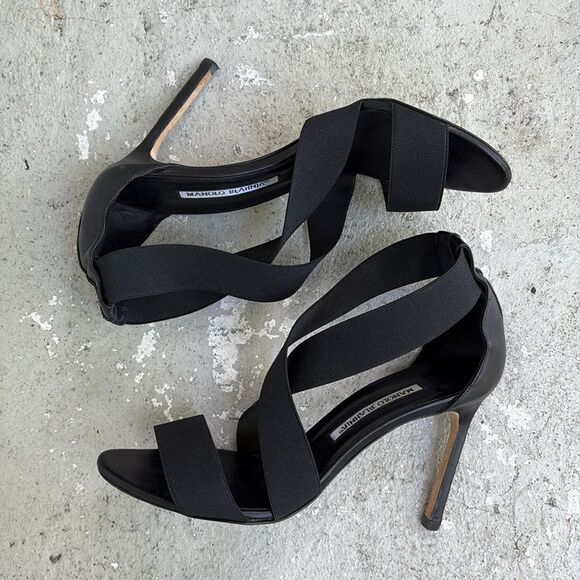 Manolo Blahnik elastic strappy sandals - Picture 2 of 9